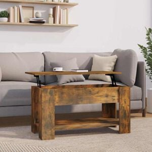 vidaXL sofabord 101x49x52 cm konstrueret tr&aelig; r&oslash;get egetr&aelig;sfarve