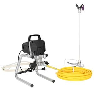 vidaXL Udenluft Malerspr&oslash;jte 10 m sprayslange 220V 2L/min 227 bar Sort