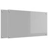 vidaXL K&oslash;kkenbacksplash 2 stk. Lysegr&aring; 90 x 50 cm h&aelig;rdet glas