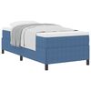vidaXL Box spring seng Bl&aring; 90 x 190 cm Velourstof