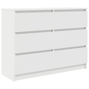 vidaXL sk&aelig;nk 100x35x76 cm konstrueret tr&aelig; hvid