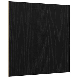 vidaXL Dekor Panels 12 stk. Sort eg 30 x 30 x 0,27 cm Konstrueret tr&aelig;