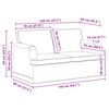 vidaXL Sofa Gr&aring;brun 144 x 80 x 85 cm Stof