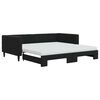 vidaXL daybed med udtr&aelig;k og madras 100x200 cm velour sort
