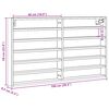 vidaXL vitrineskab 100x8,5x58 cm konstrueret tr&aelig; r&oslash;get egetr&aelig;sfarve