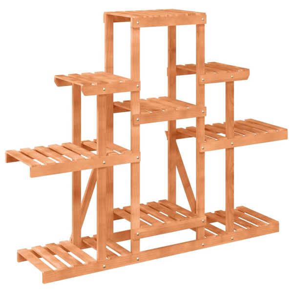 vidaXL blomsterstativ 110x25x98 cm massivt fyrretræ