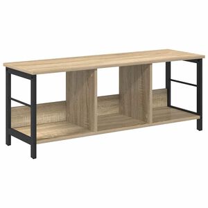 vidaXL Bogreol 3 niveauer 102 x 32 x 40,5 cm Konstrueret tr&aelig; Sonoma eg