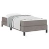 vidaXL Box spring seng Gr&aring;brun 80 x 200 cm Stof