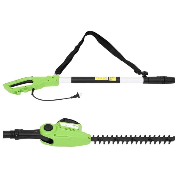 vidaXL eldrevet h&aelig;kkeklipper med teleskopstang 41 cm 550 W