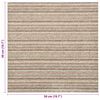 vidaXL T&aelig;ppe 20 pcs Stribet beige 50 x 50 cm 100% Polypropylen