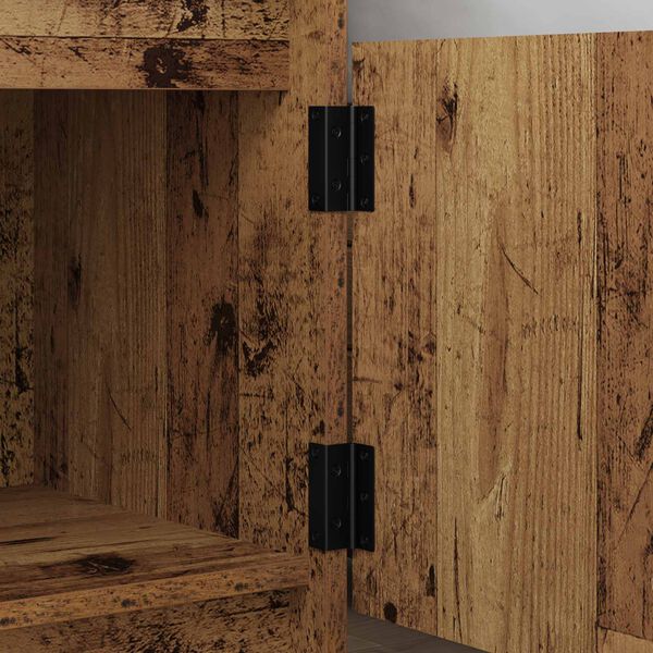 vidaXL H&aelig;ngsel 2 pcs Sort 38 x 17 x 60 mm Jern