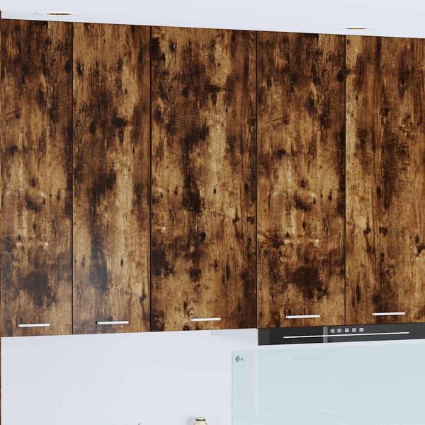 vidaXL H&aelig;ngeskab med d&oslash;r R&oslash;get eg 40 x 31 x 100 cm Konstrueret tr&aelig;