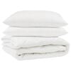 vidaXL Dyne med pude 3 stk. Hvid Mikrofiber