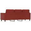 vidaXL 3-personers sofa 180 cm kunstl&aelig;der vinr&oslash;d