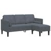 vidaXL Sofa Sæt 2 pcs Mørkegrå 173 x 131 x 67 cm Fløjl