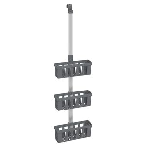 vidaXL brusehylde 30x15x(67-105) cm aluminium