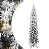 vidaXL Kunstigt juletr&aelig; med stativ Gr&oslash;n 240 cm PVC og St&aring;l og Plastik