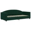 vidaXL daybed 90x200 cm velour m&oslash;rkegr&oslash;n