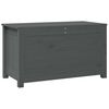 vidaXL opbevaringskasse 80x40x45,5 cm massivt fyrretræ grå