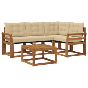 vidaXL Udend&oslash;rs sofagruppe 5 stk. Naturlig og Beige