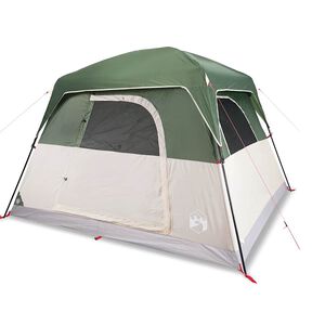 vidaXL 4-personers campingtelt vandt&aelig;t gr&oslash;n