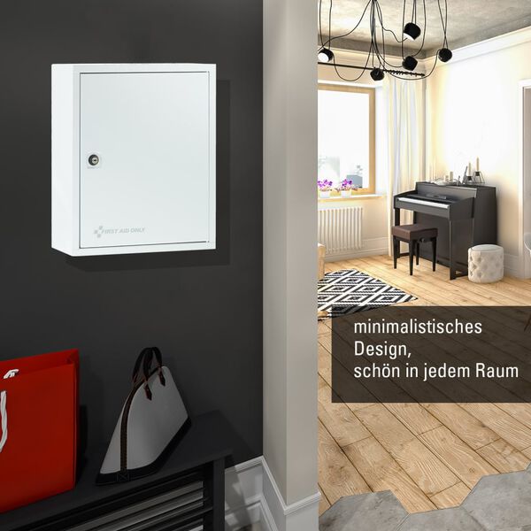 FIRST AID ONLY f&oslash;rstehj&aelig;lpsskab 30x14x37 cm hvid