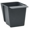 vidaXL Blomsterkasser til Euro-paletter 12 pcs Gr&aring; 13,5 x 9 x 9,5 cm