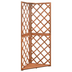 vidaXL espalier til hj&oslash;rne 50x50x145 cm massivt grantr&aelig;