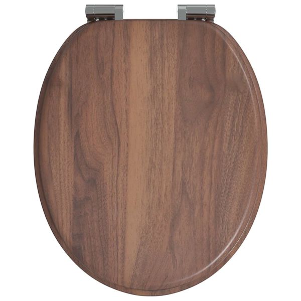 vidaXL Bl&oslash;dt lukket toiletbr&aelig;t Brun 44 x 38 cm MDF plade