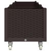 vidaXL plantekasse med hjul 240x50x54 cm PP brun