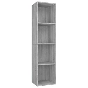 vidaXL bogreol/tv-bord 36x30x143 cm konstrueret tr&aelig; gr&aring; sonoma-eg