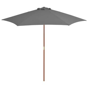 vidaXL parasol 270 cm tr&aelig;stang antracitgr&aring;