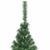 vidaXL Kunstig Forbelyst Juletr&aelig; med 300 LED'er Gr&oslash;n 180 cm PVC