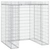 vidaXL gabionv&aelig;g til skraldespand 110x91x120 cm galvaniseret jern