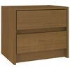 vidaXL sengeskab 40x30,5x35,5 cm massivt fyrretr&aelig; honningbrun