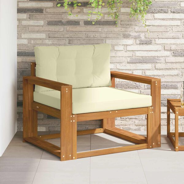 vidaXL Udend&oslash;rs Mellem Sofa Massivt Akacietr&aelig; Naturfarvet