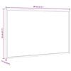vidaXL magnetisk whiteboardtavle med ramme i massivt fyrretr&aelig; 80x55 cm