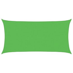 vidaXL solsejl 2x3,5 m 160 g/m&sup2; HDPE rektangul&aelig;r lysegr&oslash;n