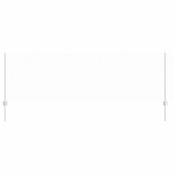 vidaXL Hegn med post S&oslash;lv 0,8 x 25 m St&aring;l