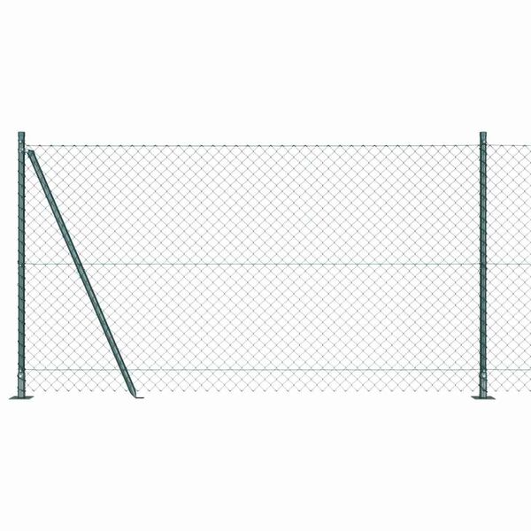 vidaXL Hegnsp&aelig;l Gr&oslash;n 25 x 1,2 m (60 x 60 mm mesh) St&aring;l og PVC