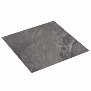 vidaXL Selvkl&aelig;bende Gulvplanker 30,5 x 30,5 cm 20 pcs PVC Sort