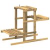 vidaXL Planteholder Hvid 82 x 36 x 60 cm Massivt Akacietr&aelig;