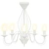 vidaXL Kranse E14 Metal Hvid &Oslash; 52 x 47 cm