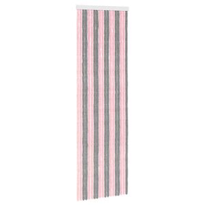 vidaXL Insektgardin i chenille S&oslash;lvgr&aring; og lyser&oslash;d 56 x 185 cm 100% PP