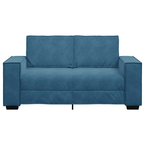 vidaXL 2-personers sofa 160x78x84 cm fl&oslash;jl bl&aring;