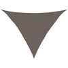 vidaXL solsejl 160 g/m&sup2; 3,5x3,5x4,9 m HDPE antracitgr&aring;