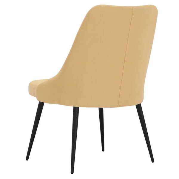 vidaXL spisebordsstole 6 stk. stof gul