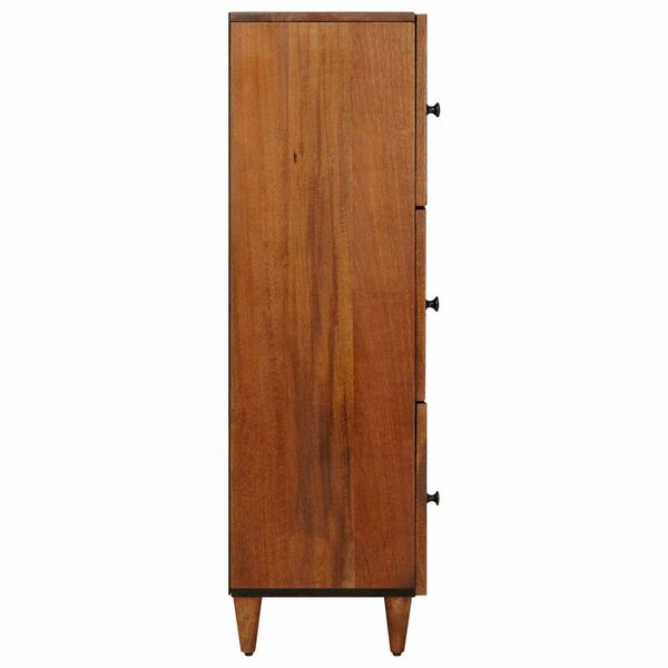 vidaXL Highboard med d&oslash;r Valn&oslash;d 40 x 33 x 110 cm Massivt mangotr&aelig;