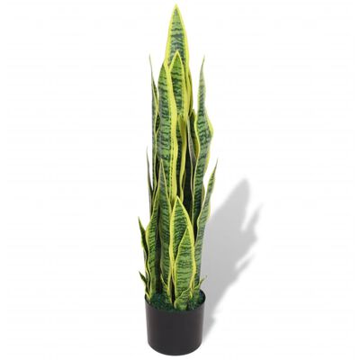 vidaXL kunstig sansevieria-plante med urtepotte 90 cm Grøn