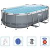 Bestway Power Steel fritstående pool 427x250x100 cm oval